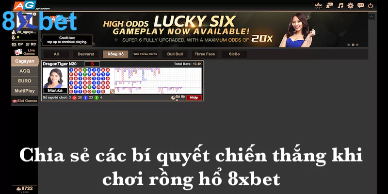 Rồng hổ 8xbet - Phiên bản casino hot nhất với tỷ lệ thưởng khủng 4 Chia sẻ các bí quyết chiến thắng khi chơi rồng hổ của 8xbet